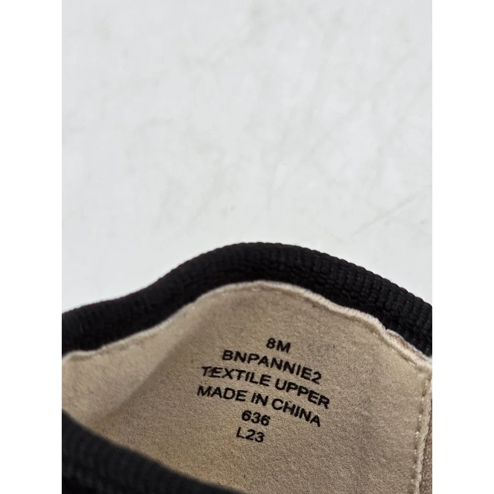 Bandolino Pannie2 Espadrille Flats Womens 8 Black Mary Jane Buckle - Excellent